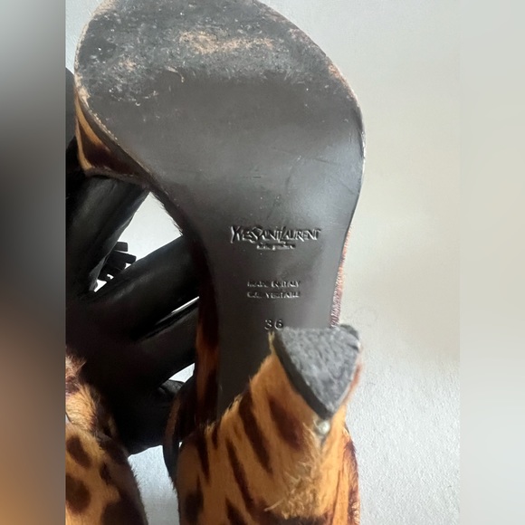 YSL Cheetah Calf Hair Heels - Picture 7 of 8